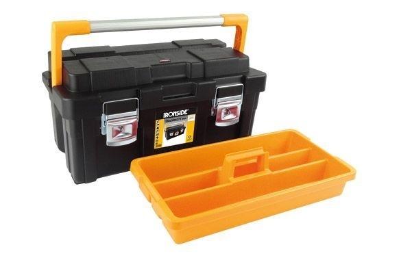 CAJA HERRAMIENTAS ABS NEGRO 650X300X295MM 1BAND IRONSIDE