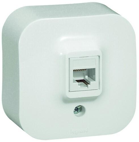 BASE RJ11 BLANCO IP21 LEGRAND