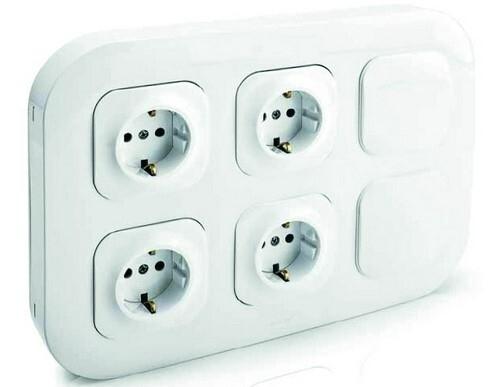 BASE ESTACION FORIX 4 BASES + 2 BLANCO IP21 LEGRAND