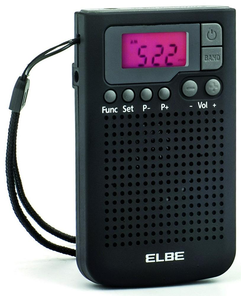 RADIO DIGITAL BOLSILLO ALTAVOZ NEGRA AM/FM 20 EMISORAS GRABADAS