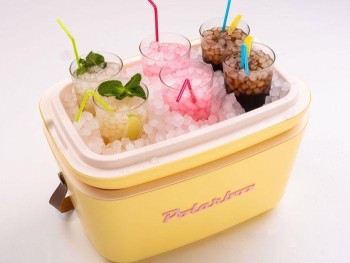 NEVERA RIGIDA RETRO POLAR BOX AMARILLA CLASSIC 20L