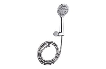 MANDO DUCHA KIT 5 FUNCIONES+FLEXO+SOPORTE CROMADO H2O