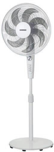 VENTILADOR PIE BLANCO 50W 40CM SONEDAS