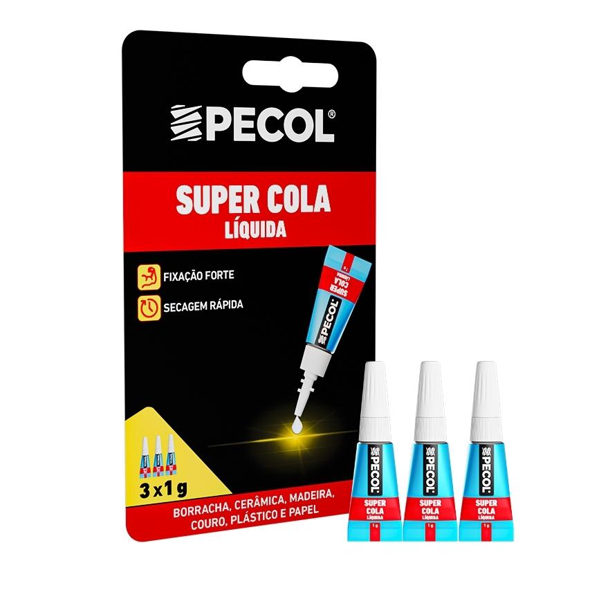 PEGAMENTO CIANOCRILATO PECOL 3 BOTES DE 1 GRAMO