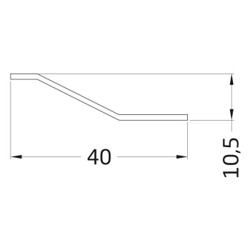 TAPAJUNTAS MODELO 4 40MM ESCALON ADHES MAD ROBLE 985MM