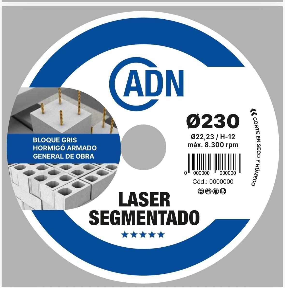 DISCO DIAMANTE GRAL SEGMENTADO SINTER MUSSOL ADN