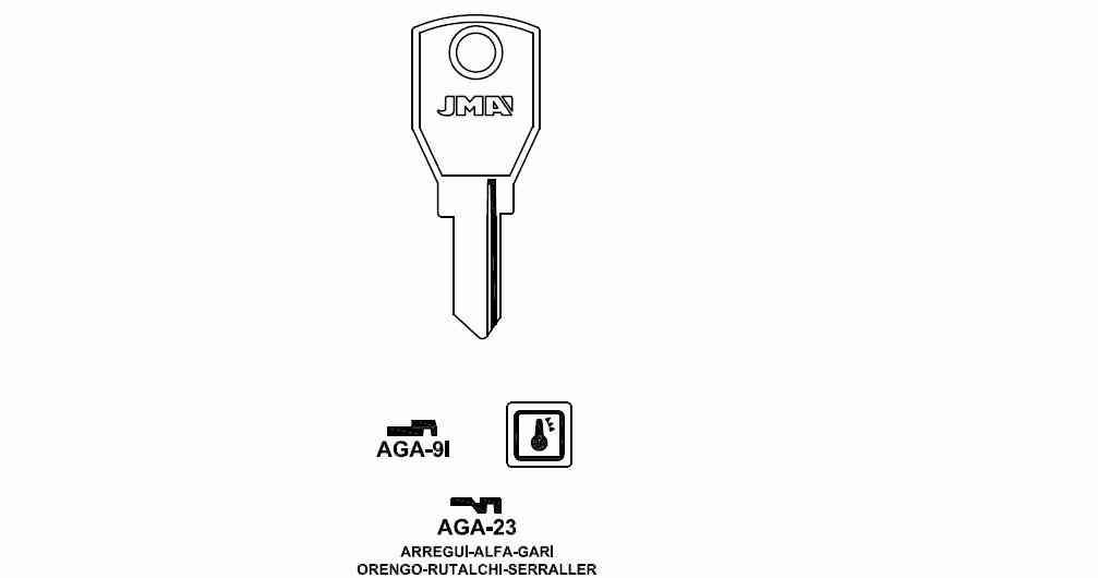 LLAVE DENTADA AGA-23  S-B