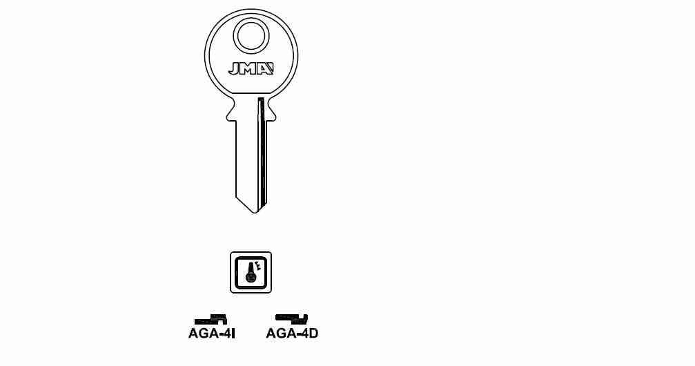 LLAVE DENTADA AGA--4-D S-B