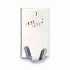 PERCHA ADHESIVA 7025-5E INOX PEQUEÑA 20X30 BOLSA 100 GANCHO PLANO