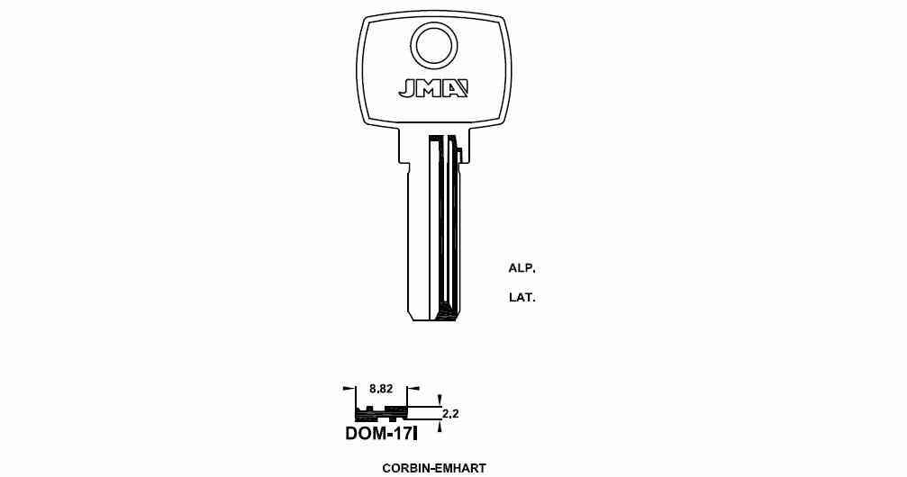 LLAVE SEGURIDAD DOM-17 I ALPACA