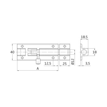 PASADOR 501-100 LATONADO BLISTER