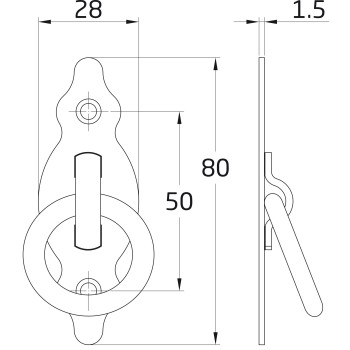 TIRADOR NEGRO 1001-AMIG CAJA 25