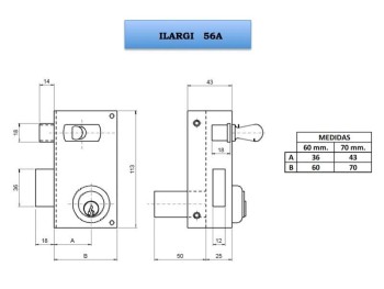 CERRADURA ILARGI  56A