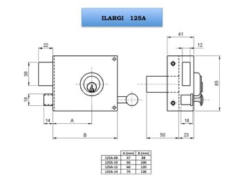 CERRADURA ILARGI 125A