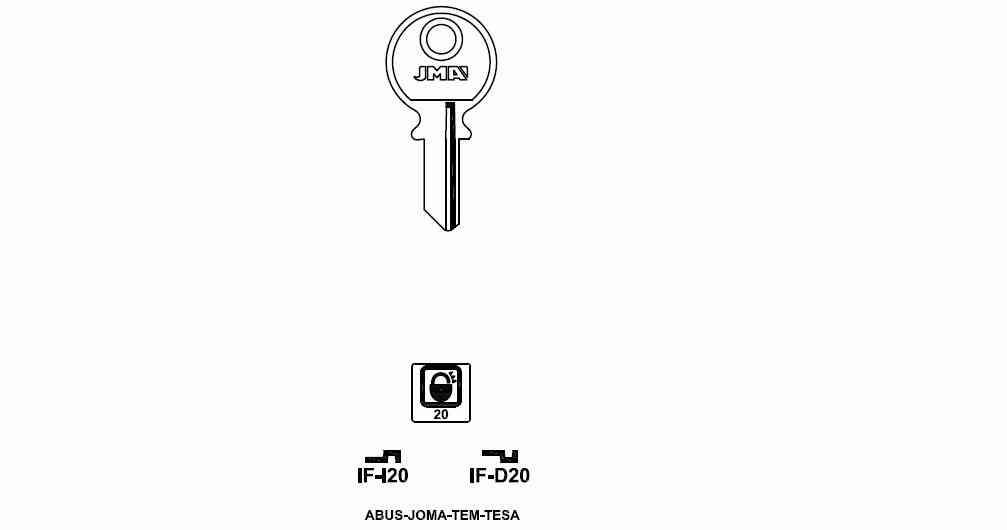 LLAVE DENTADA IF-D20 S-B