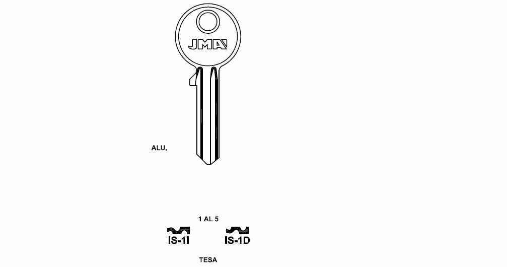 LLAVE DENTADA IS-1-I  S-C