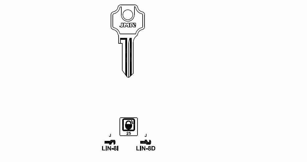 LLAVE DENTADA LIN--8-D S-B