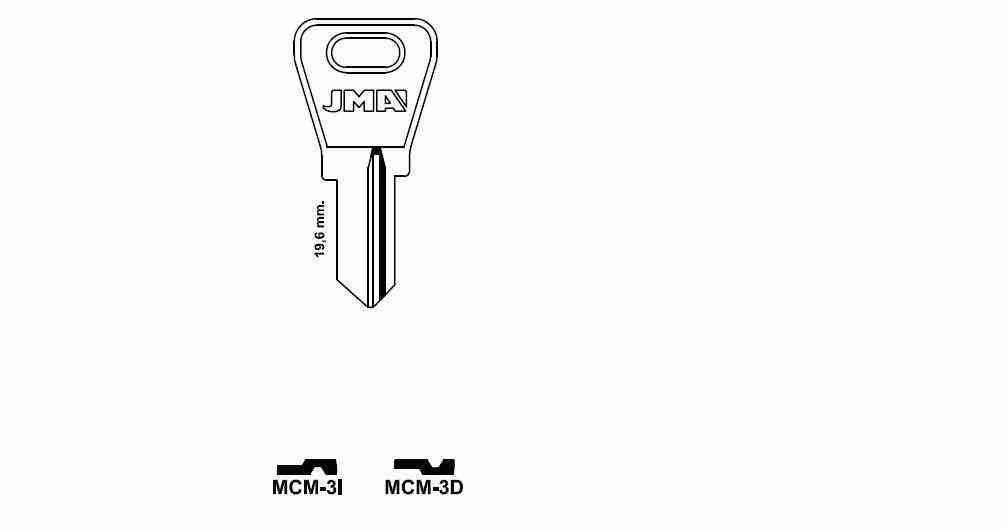 LLAVE DENTADA MCM--3-D S-B