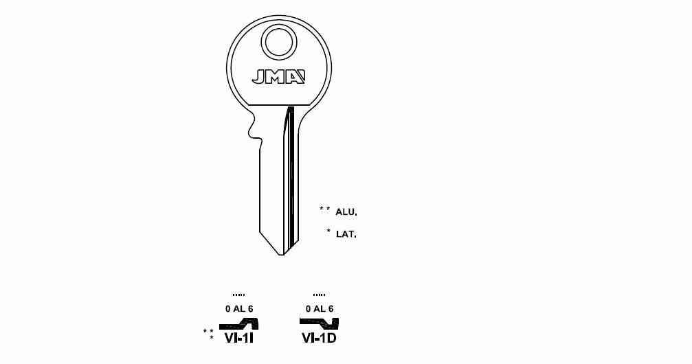 LLAVE DENTADA VI-1-D S-B