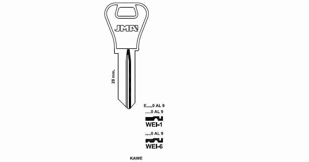 LLAVE DENTADA WEI-1 S-B