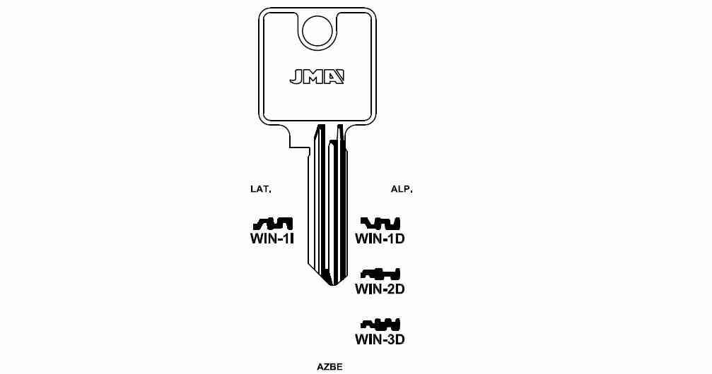 LLAVE SEGURIDAD WIN-2-D ALPACA