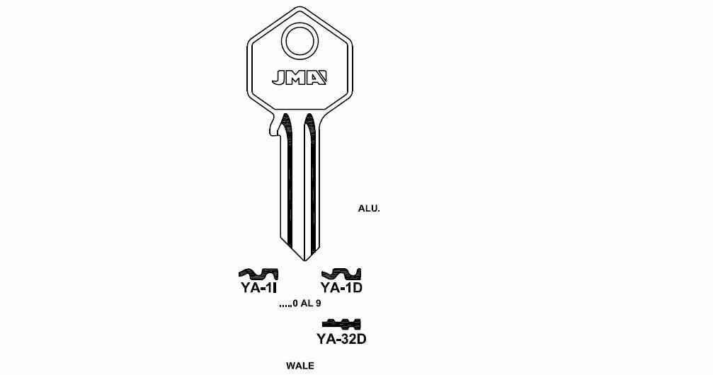 LLAVE DENTADA YA-1-I S-B